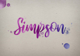 Simpson Watercolor Name DP