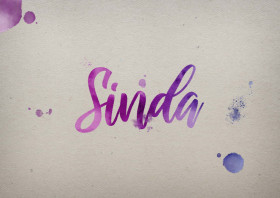 Sinda Watercolor Name DP