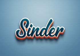 Cursive Name DP: Sinder