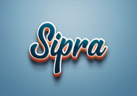 Cursive Name DP: Sipra