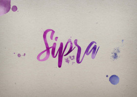 Sipra Watercolor Name DP