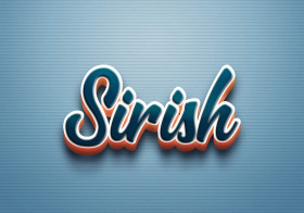 Cursive Name DP: Sirish