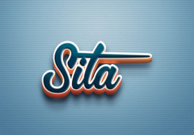 Cursive Name DP: Sita
