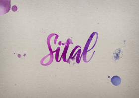 Sital Watercolor Name DP