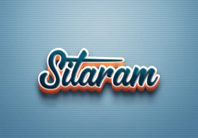 Cursive Name DP: Sitaram
