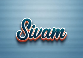 Cursive Name DP: Sivam