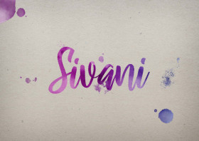 Sivani Watercolor Name DP
