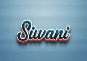 Cursive Name DP: Siwani