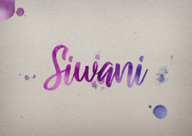 Siwani Watercolor Name DP