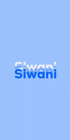 Name DP: Siwani