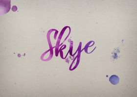 Skye Watercolor Name DP