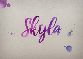 Skyla Watercolor Name DP