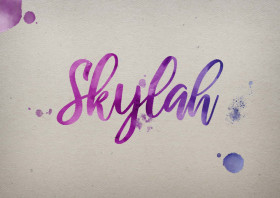 Skylah Watercolor Name DP