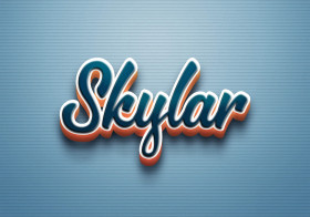 Cursive Name DP: Skylar