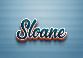 Cursive Name DP: Sloane