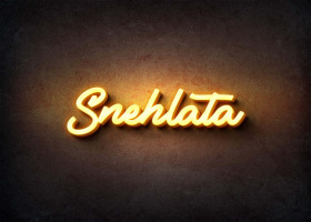 Glow Name Profile Picture for Snehlata