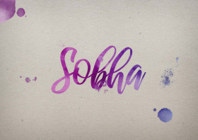 Sobha Watercolor Name DP