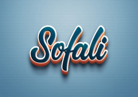 Cursive Name DP: Sofali