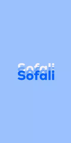 Name DP: Sofali