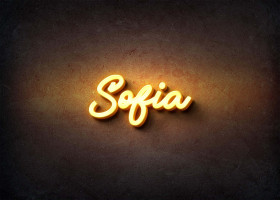 Glow Name Profile Picture for Sofia