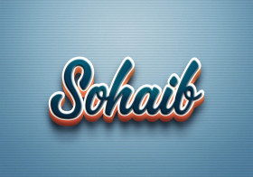 Cursive Name DP: Sohaib