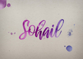 Sohail Watercolor Name DP