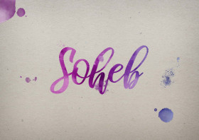 Soheb Watercolor Name DP