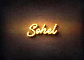 Glow Name Profile Picture for Sohel