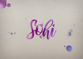 Sohi Watercolor Name DP