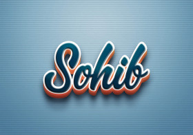Cursive Name DP: Sohib