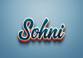 Cursive Name DP: Sohni