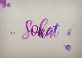 Sokat Watercolor Name DP