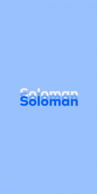 Name DP: Soloman