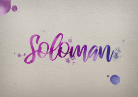 Soloman Watercolor Name DP