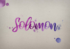 Solomon Watercolor Name DP