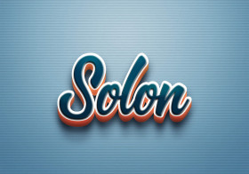 Cursive Name DP: Solon