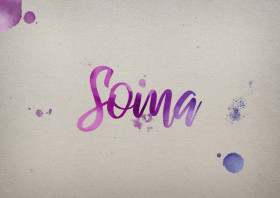 Soma Watercolor Name DP