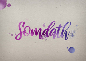 Somdath Watercolor Name DP