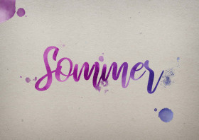 Sommer Watercolor Name DP