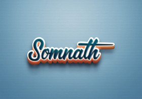 Cursive Name DP: Somnath