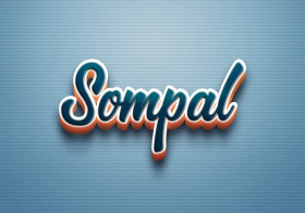 Cursive Name DP: Sompal