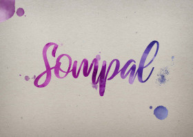 Sompal Watercolor Name DP