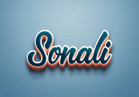 Cursive Name DP: Sonali