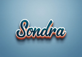 Cursive Name DP: Sondra