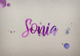 Sonia Watercolor Name DP