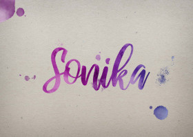 Sonika Watercolor Name DP
