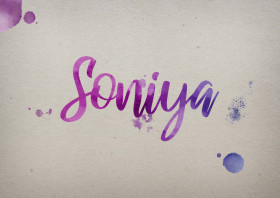 Soniya Watercolor Name DP