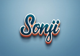 Cursive Name DP: Sonji