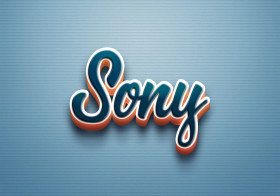 Cursive Name DP: Sony