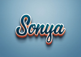 Cursive Name DP: Sonya